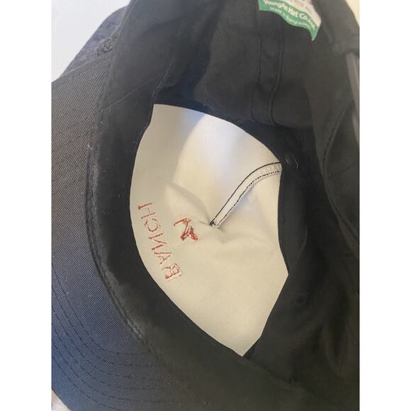 Vintage 71 Ranch YOUNGAN YA Plain Black Rope Adjustable Snapback Hat - Picture 6 of 8